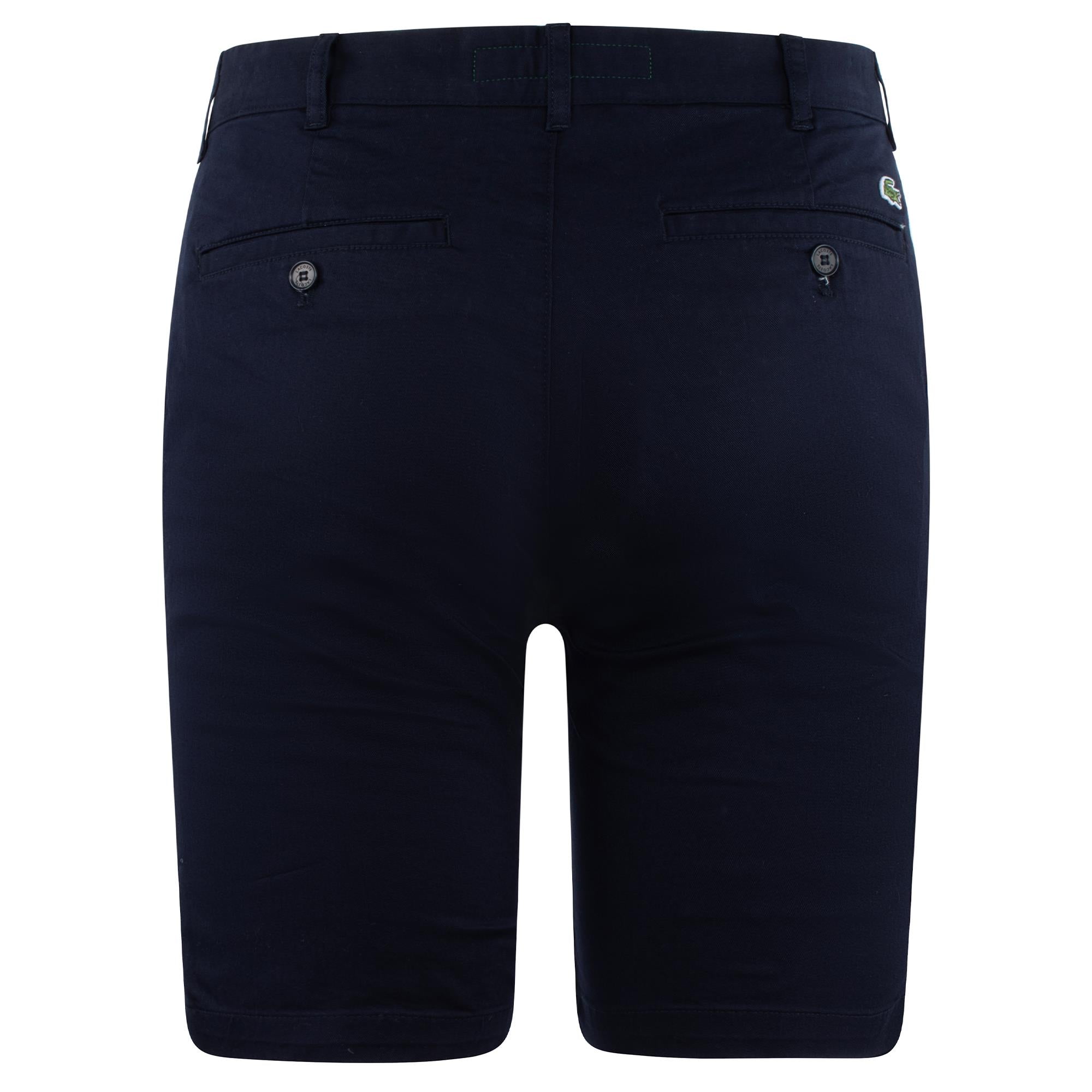Lacoste Mens Slim Fit Cotton Chino Shorts Navy